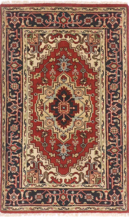 Heriz Multicolor Hand Knotted 30 X 50  Area Rug 904-136477 Image 0