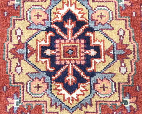 Heriz Multicolor Hand Knotted 30 X 50  Area Rug 904-136478 Image 6