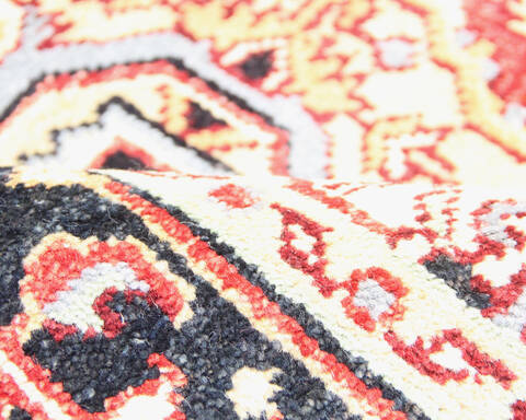 Heriz Multicolor Hand Knotted 40 X 60  Area Rug 904-136484 Image 5