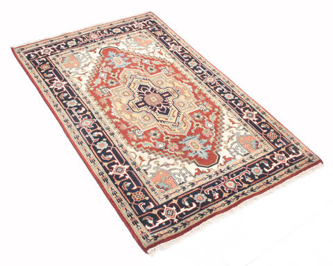 Heriz Multicolor Hand Knotted 40 X 60  Area Rug 904-136487 Image 1