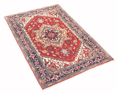 Heriz Multicolor Hand Knotted 40 X 60  Area Rug 904-136490 Image 1