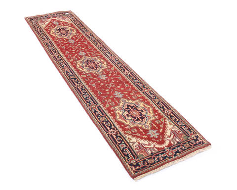 Heriz Multicolor Runner Hand Knotted 25 X 100  Area Rug 904-136504 Image 1