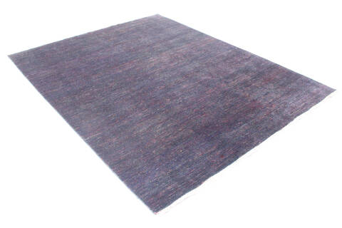 Modern Blue Hand Knotted 81 X 104  Area Rug 904-136506 Image 1