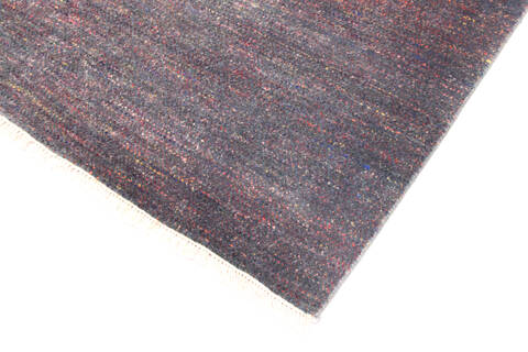 Modern Blue Hand Knotted 81 X 104  Area Rug 904-136506 Image 2