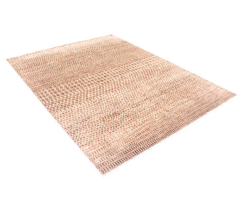 Modern Brown Hand Knotted 77 X 911  Area Rug 904-136519 Image 1