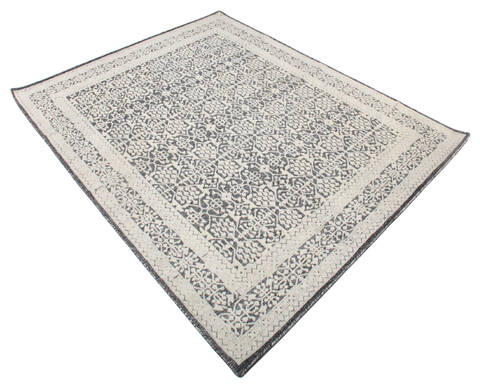 Modern Grey Hand Knotted 81 X 911  Area Rug 904-136529 Image 1