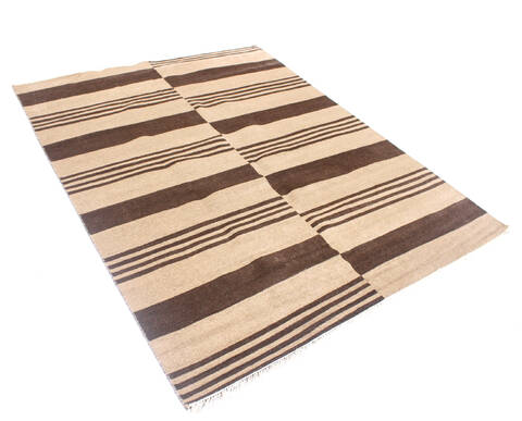 Modern Brown Hand Knotted 710 X 910  Area Rug 904-136533 Image 1