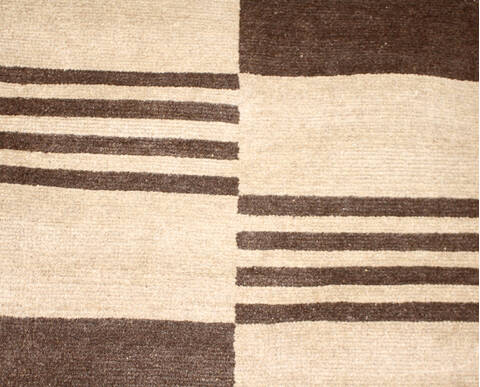Modern Brown Hand Knotted 710 X 910  Area Rug 904-136533 Image 3