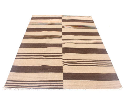 Modern Brown Hand Knotted 710 X 910  Area Rug 904-136533 Image 5