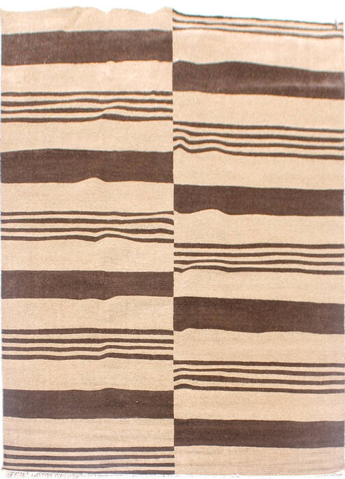 Modern Brown Hand Knotted 710 X 910  Area Rug 904-136533 Image 0