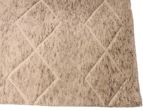 Moroccan Beige Hand Made 100 X 148  Area Rug 254-136563 Image 1