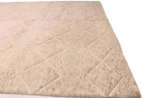 Moroccan Beige Hand Made 100 X 148  Area Rug 254-136563 Image 7