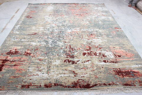 Jaipur Blue Hand Knotted 80 X 100  Area Rug 905-136638 Image 1