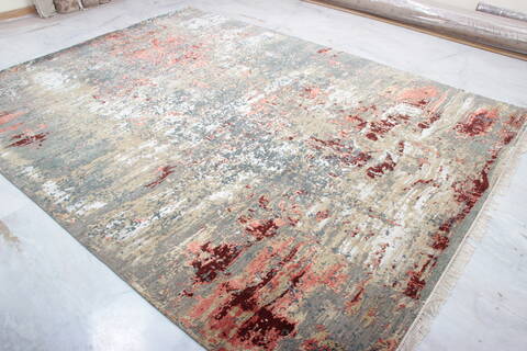 Jaipur Blue Hand Knotted 80 X 100  Area Rug 905-136638 Image 2