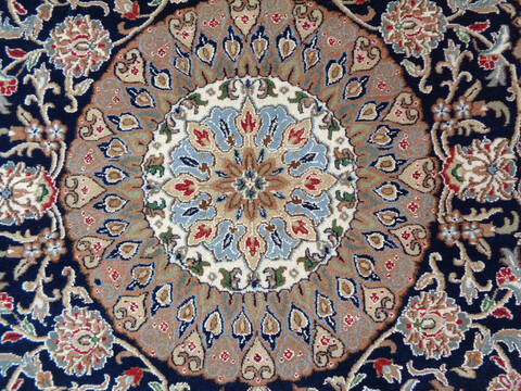 Nain Blue Hand Knotted 66 X 99  Area Rug 902-136758 Image 2