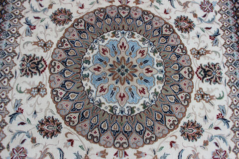 Nain Beige Hand Knotted 66 X 99  Area Rug 902-136759 Image 2