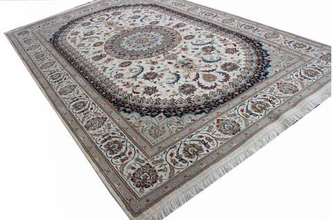 Nain Beige Hand Knotted 66 X 99  Area Rug 902-136759 Image 3