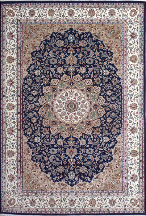 Nain Blue Hand Knotted 66 X 99  Area Rug 902-136760 Image 0