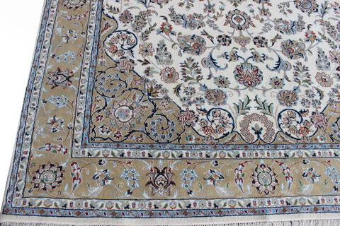 Nain Beige Hand Knotted 66 X 99  Area Rug 902-136761 Image 2
