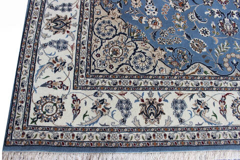 Nain Blue Hand Knotted 56 X 80  Area Rug 902-136764 Image 1