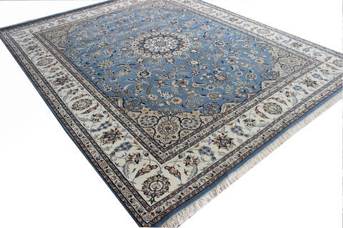 Nain Blue Hand Knotted 56 X 80  Area Rug 902-136764 Image 3