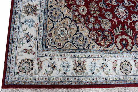 Nain Red Hand Knotted 66 X 99  Area Rug 902-136766 Image 2