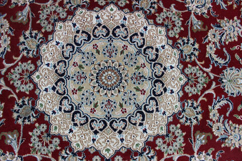 Nain Red Hand Knotted 66 X 99  Area Rug 902-136766 Image 3