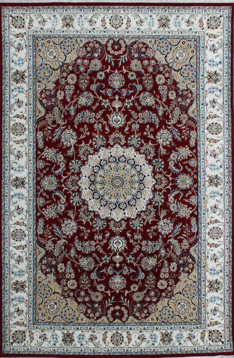 Nain Red Hand Knotted 66 X 99  Area Rug 902-136766 Image 0