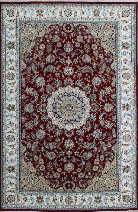 Nain Red Hand Knotted 56 X 80  Area Rug 902-136767 Image 0