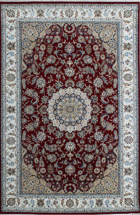 Nain Red Hand Knotted 80 X 100  Area Rug 902-136768 Image 0