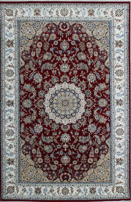 Nain Red Hand Knotted 40 X 60  Area Rug 902-136769 Image 0