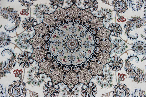 Nain Beige Hand Knotted 80 X 100  Area Rug 902-136774 Image 2