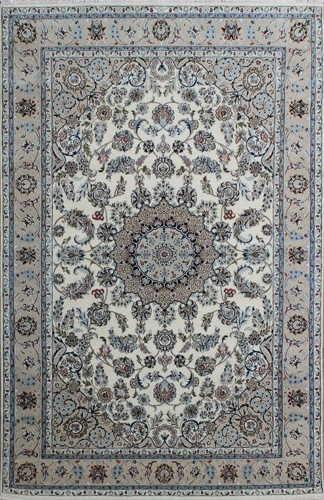 Nain Beige Hand Knotted 66 X 99  Area Rug 902-136775 Image 0