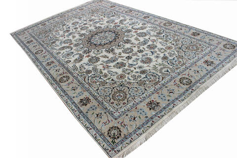 Nain Grey Hand Knotted 56 X 80  Area Rug 902-136776 Image 3