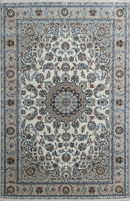 Nain Grey Hand Knotted 56 X 80  Area Rug 902-136776 Image 0