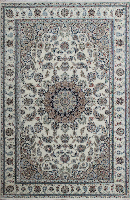 Nain Beige Hand Knotted 66 X 99  Area Rug 902-136779 Image 0