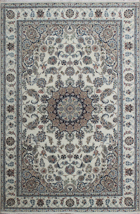 Nain Beige Hand Knotted 56 X 80  Area Rug 902-136780 Image 0