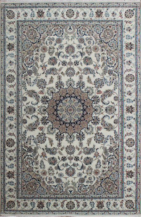 Nain Grey Hand Knotted 40 X 60  Area Rug 902-136781 Image 0