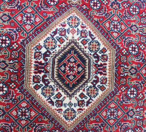 Mahi Red Round Hand Knotted 210 X 210  Area Rug 902-136783 Image 1