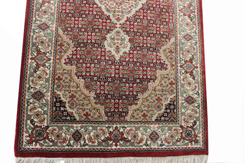 Mahi Red Runner Hand Knotted 25 X 80  Area Rug 902-136786 Image 1