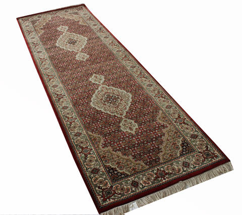 Mahi Red Runner Hand Knotted 25 X 80  Area Rug 902-136786 Image 3