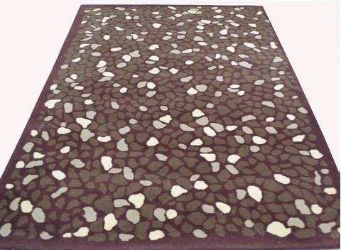 Modern-Contemporary Brown Hand Tufted 50 X 80  Area Rug 902-136787 Image 1