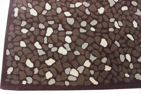 Modern-Contemporary Brown Hand Tufted 50 X 80  Area Rug 902-136787 Image 2