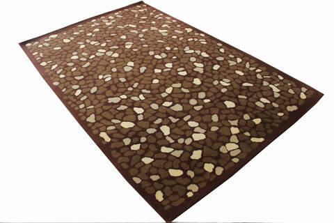 Modern-Contemporary Brown Hand Tufted 50 X 80  Area Rug 902-136787 Image 3