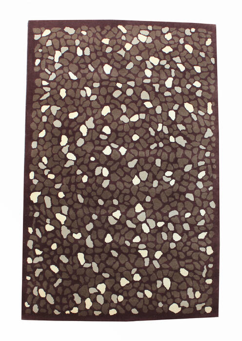 Modern-Contemporary Brown Hand Tufted 50 X 80  Area Rug 902-136787 Image 4