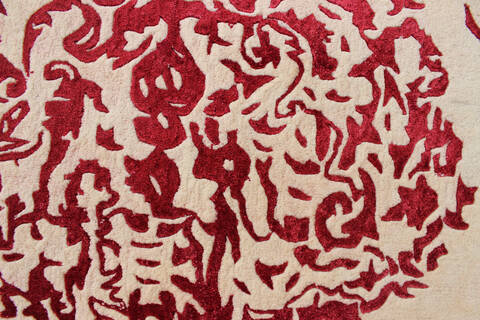 Modern-Contemporary Red Hand Tufted 50 X 80  Area Rug 902-136788 Image 2