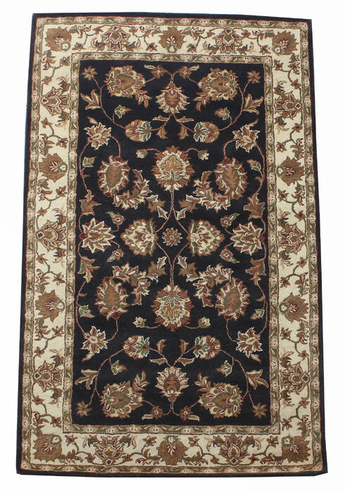 Persian Black Hand Tufted 50 X 80  Area Rug 902-136789 Image 4