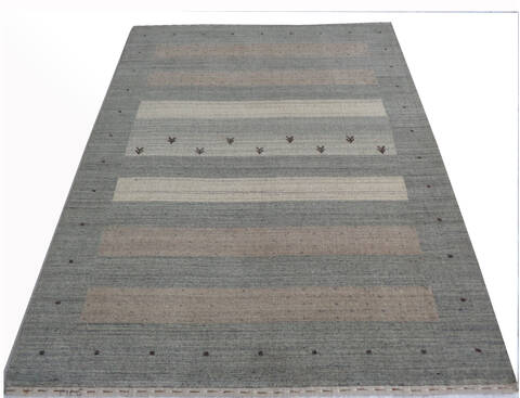 Gabbeh Grey Hand Loom Woven 46 X 66  Area Rug 902-136809 Image 4