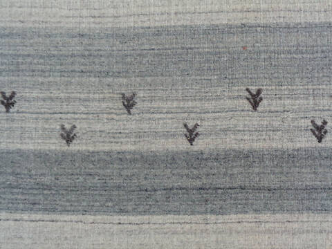 Gabbeh Grey Hand Loom Woven 46 X 66  Area Rug 902-136809 Image 2