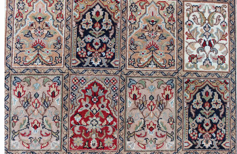 Bakhtiar Multicolor Hand Knotted 55 X 80  Area Rug 902-136811 Image 1